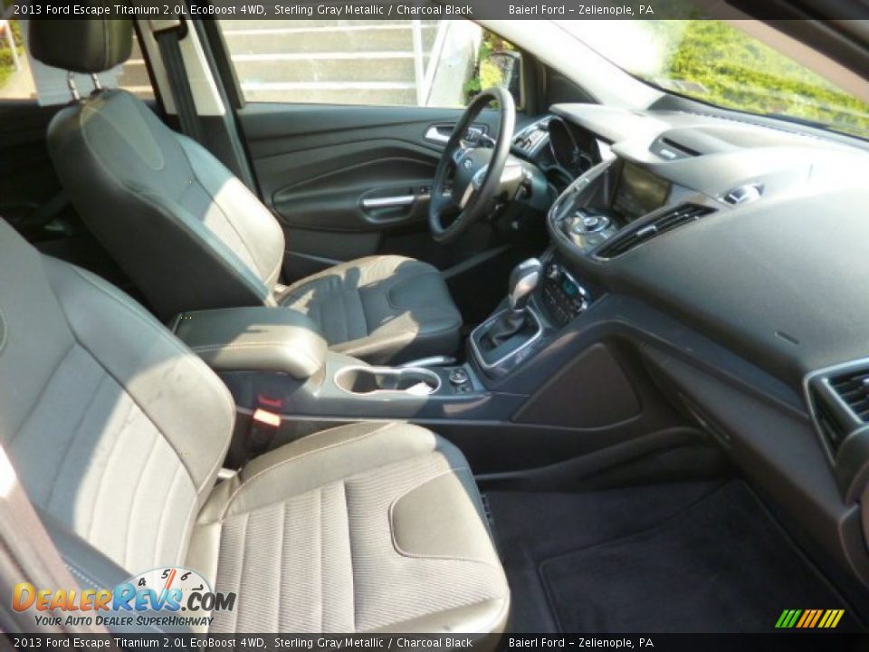 2013 Ford Escape Titanium 2.0L EcoBoost 4WD Sterling Gray Metallic / Charcoal Black Photo #9