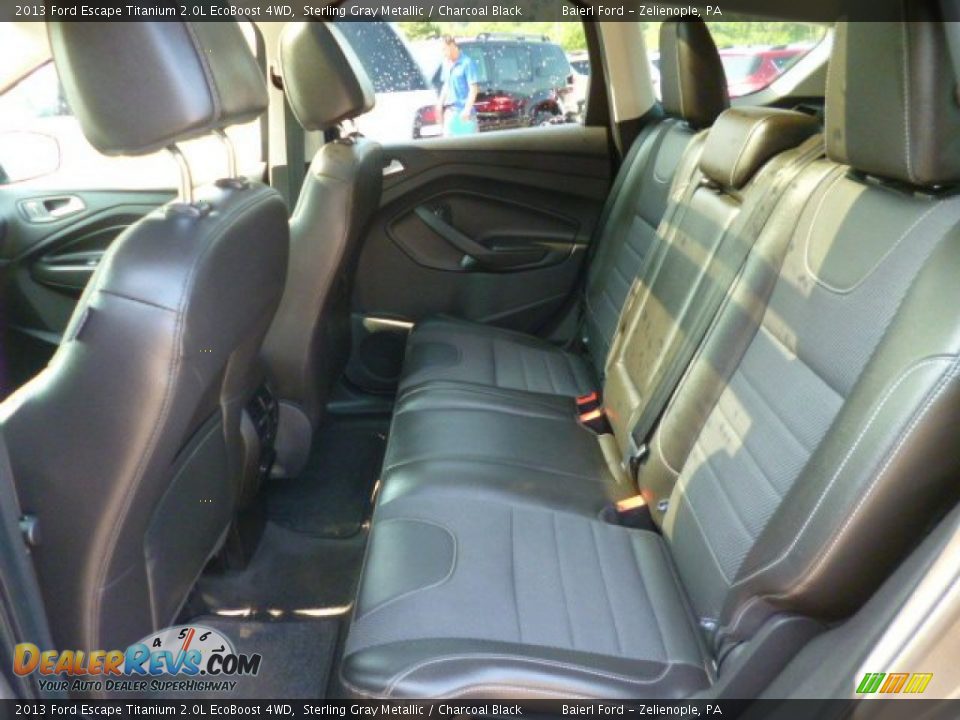 2013 Ford Escape Titanium 2.0L EcoBoost 4WD Sterling Gray Metallic / Charcoal Black Photo #12