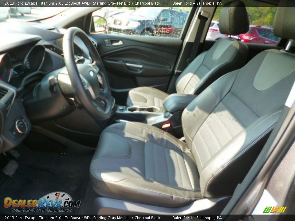 2013 Ford Escape Titanium 2.0L EcoBoost 4WD Sterling Gray Metallic / Charcoal Black Photo #14