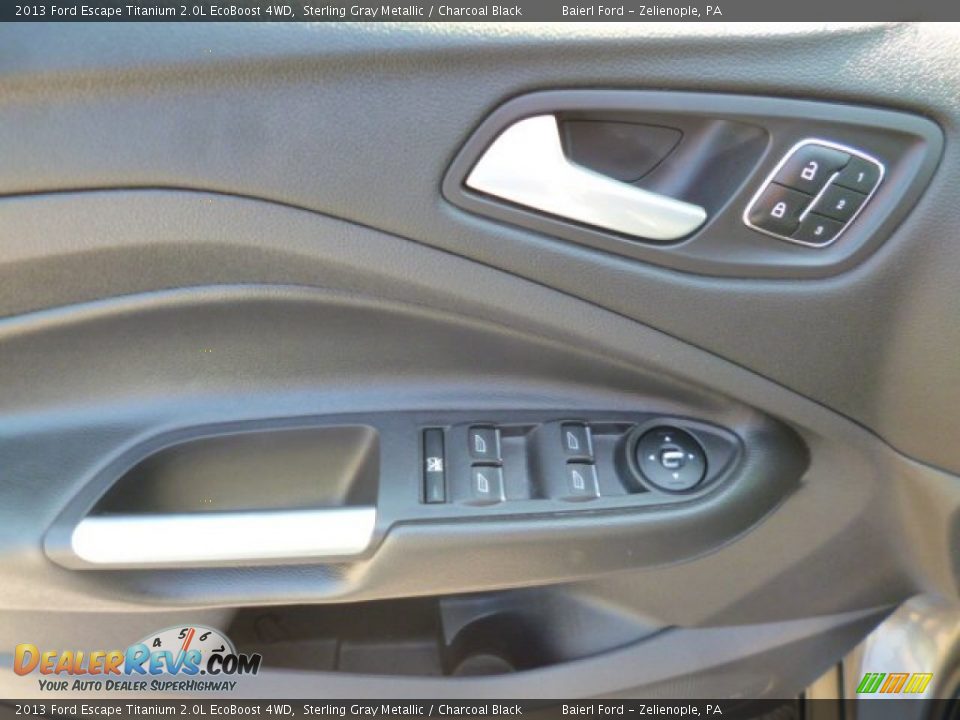 2013 Ford Escape Titanium 2.0L EcoBoost 4WD Sterling Gray Metallic / Charcoal Black Photo #16