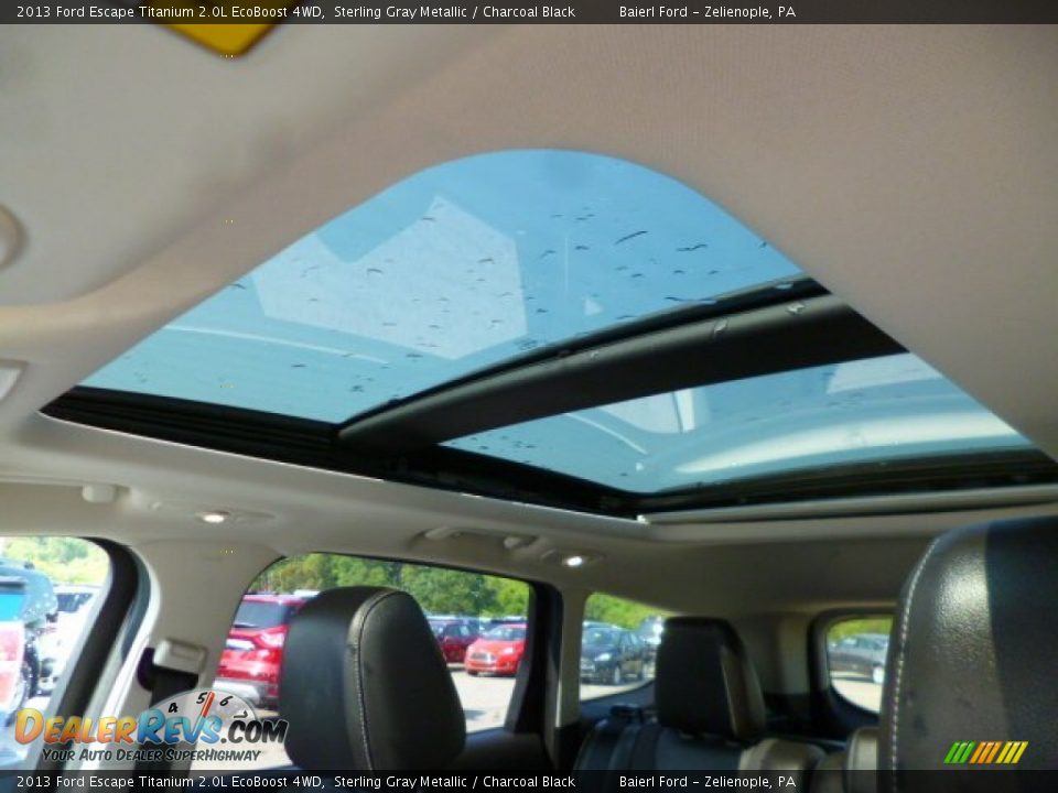 2013 Ford Escape Titanium 2.0L EcoBoost 4WD Sterling Gray Metallic / Charcoal Black Photo #17