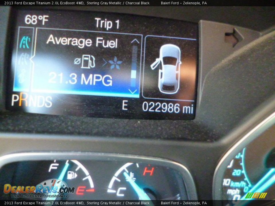 2013 Ford Escape Titanium 2.0L EcoBoost 4WD Sterling Gray Metallic / Charcoal Black Photo #20