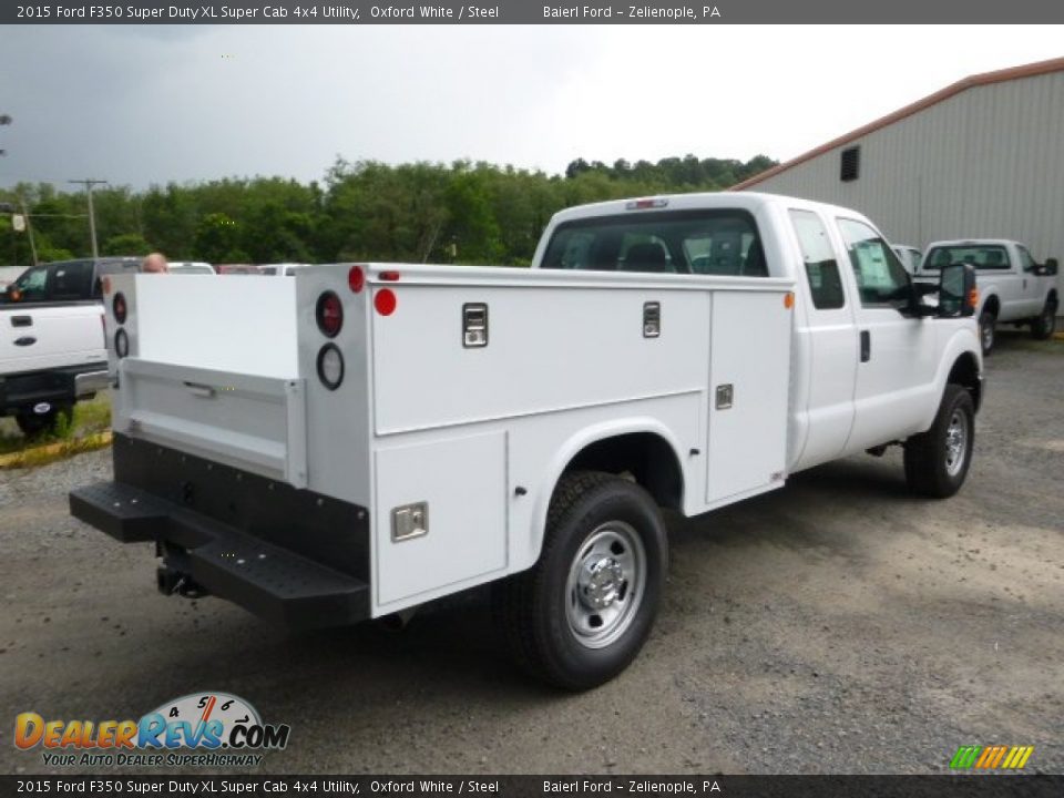 2015 Ford F350 Super Duty XL Super Cab 4x4 Utility Oxford White / Steel Photo #8