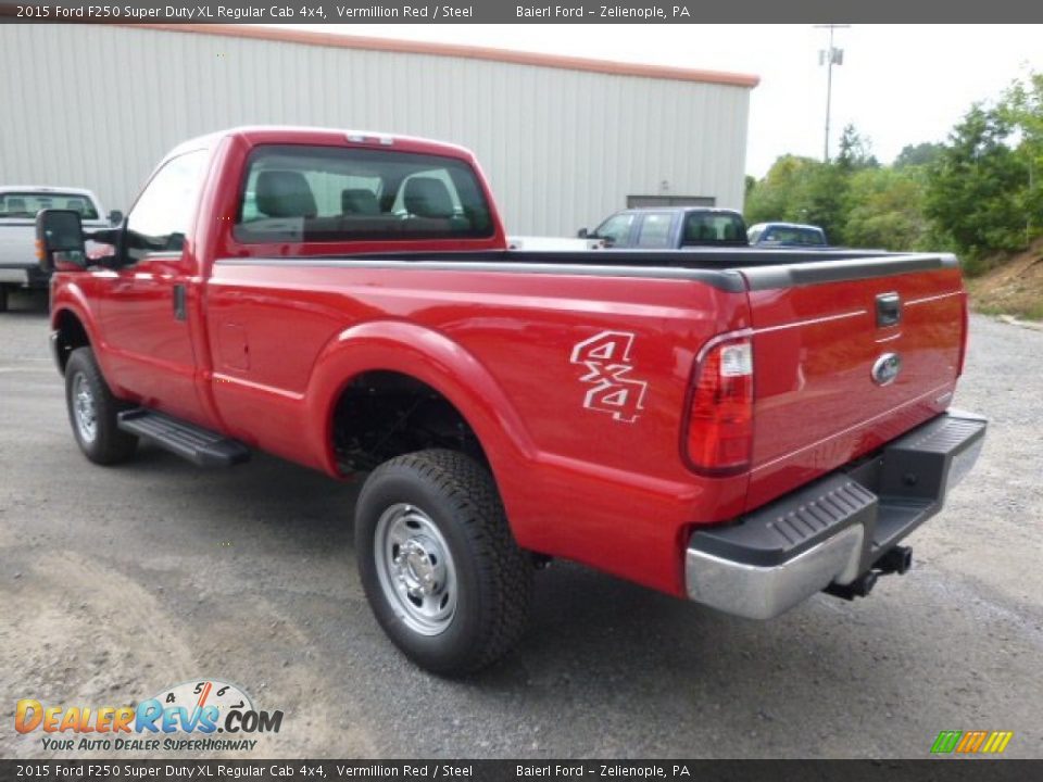 Vermillion Red 2015 Ford F250 Super Duty XL Regular Cab 4x4 Photo 6