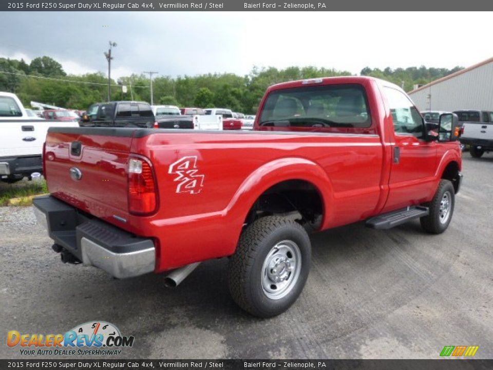 Vermillion Red 2015 Ford F250 Super Duty XL Regular Cab 4x4 Photo #8