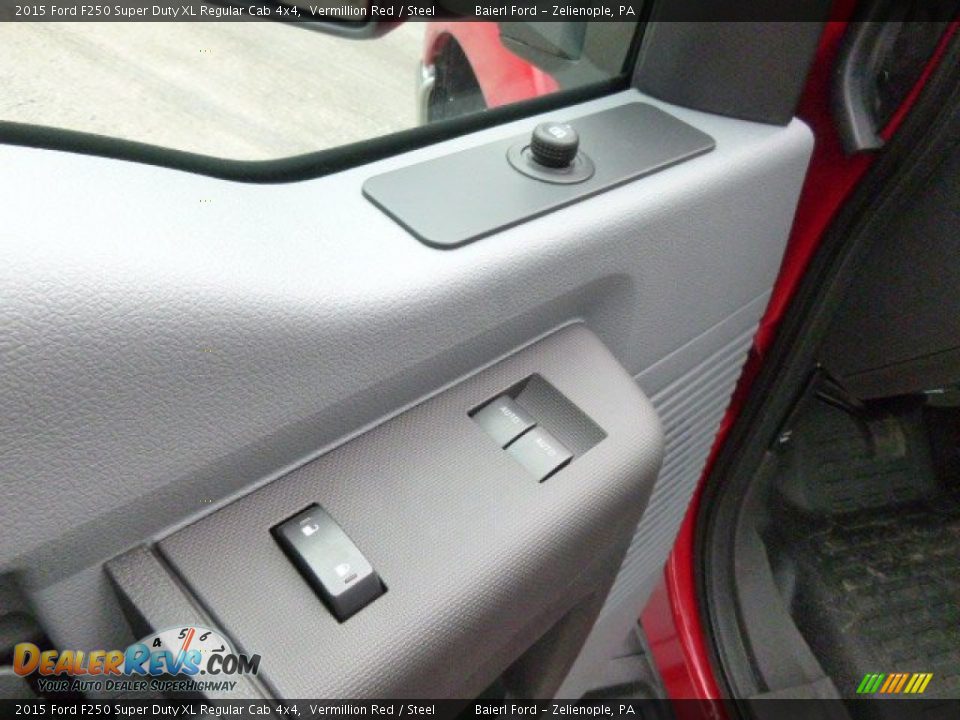 2015 Ford F250 Super Duty XL Regular Cab 4x4 Vermillion Red / Steel Photo #14