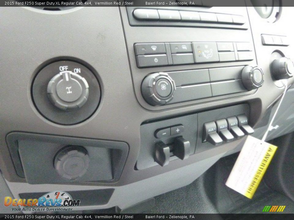 2015 Ford F250 Super Duty XL Regular Cab 4x4 Vermillion Red / Steel Photo #17