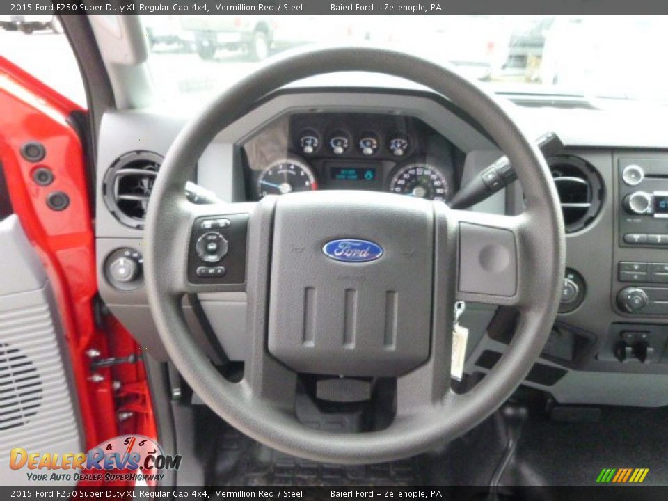 2015 Ford F250 Super Duty XL Regular Cab 4x4 Steering Wheel Photo #19