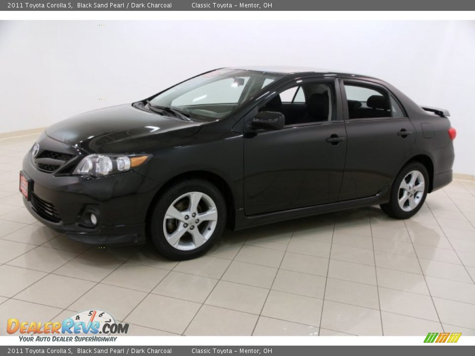 2011 Toyota Corolla S Black Sand Pearl / Dark Charcoal Photo #3