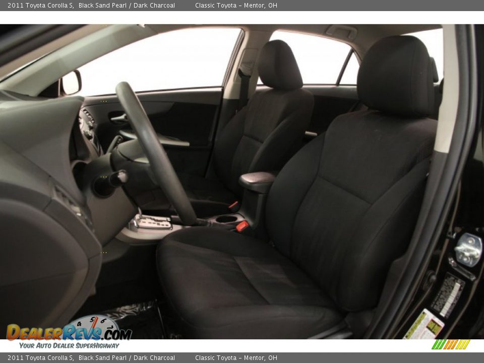 2011 Toyota Corolla S Black Sand Pearl / Dark Charcoal Photo #5