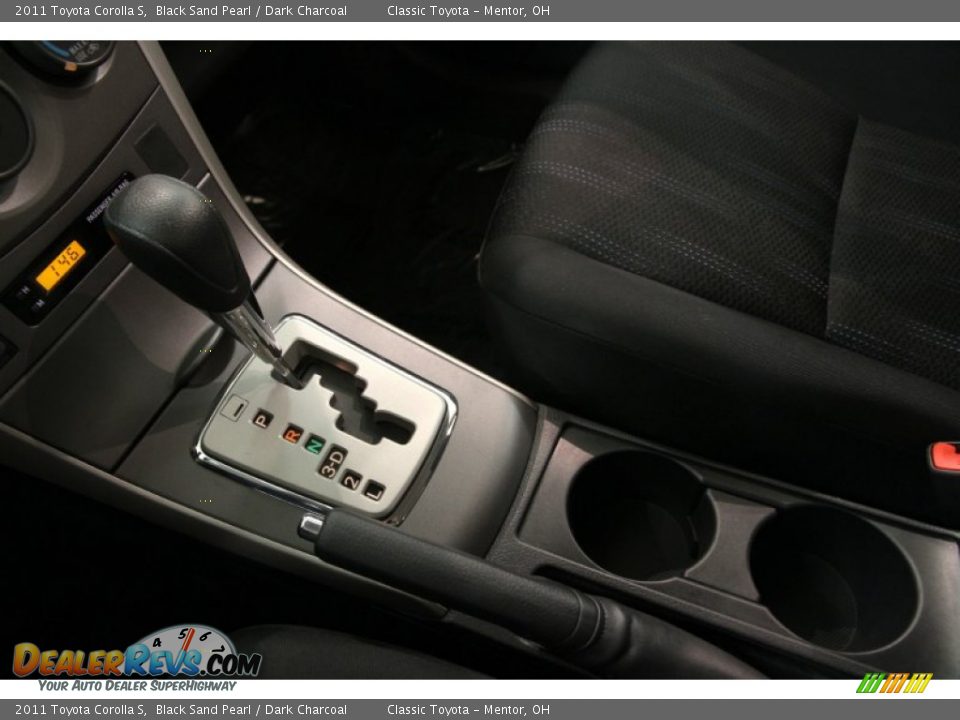 2011 Toyota Corolla S Black Sand Pearl / Dark Charcoal Photo #9