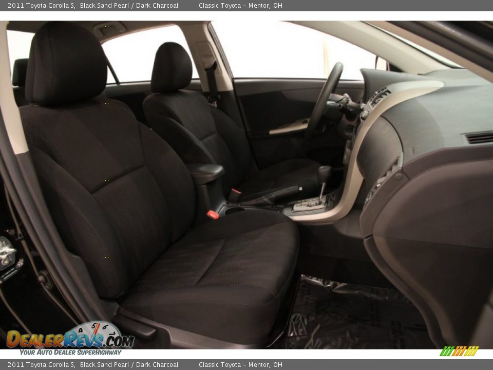 2011 Toyota Corolla S Black Sand Pearl / Dark Charcoal Photo #10