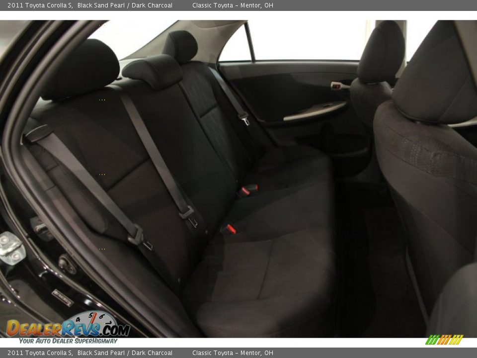 2011 Toyota Corolla S Black Sand Pearl / Dark Charcoal Photo #11