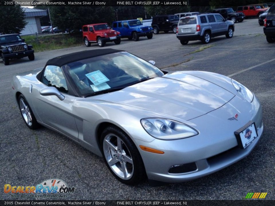 2005 Chevrolet Corvette Convertible Machine Silver / Ebony Photo #3