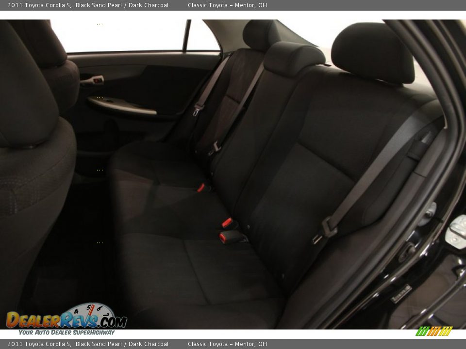 2011 Toyota Corolla S Black Sand Pearl / Dark Charcoal Photo #12