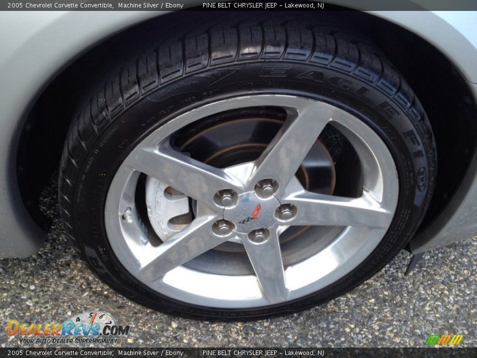 2005 Chevrolet Corvette Convertible Machine Silver / Ebony Photo #4