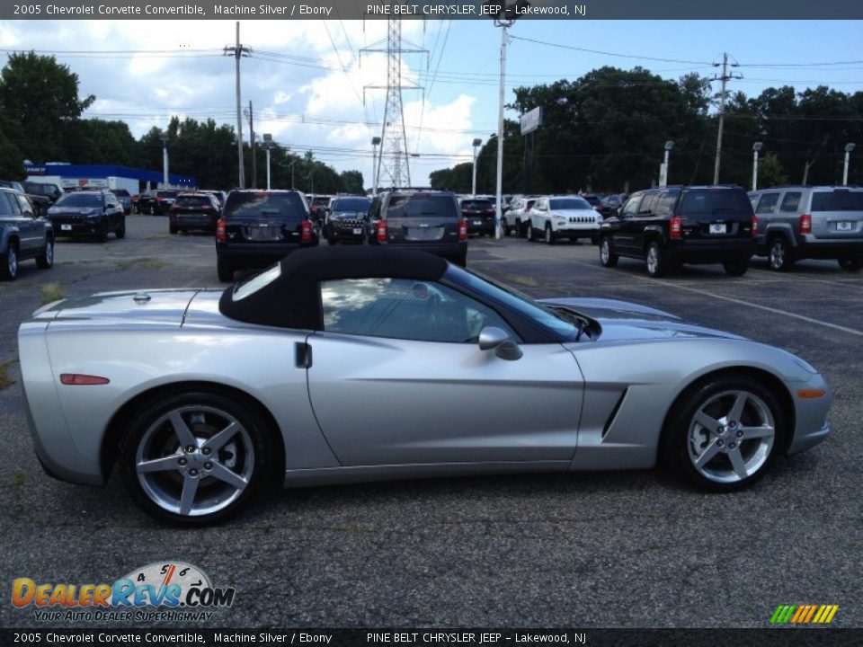 2005 Chevrolet Corvette Convertible Machine Silver / Ebony Photo #5