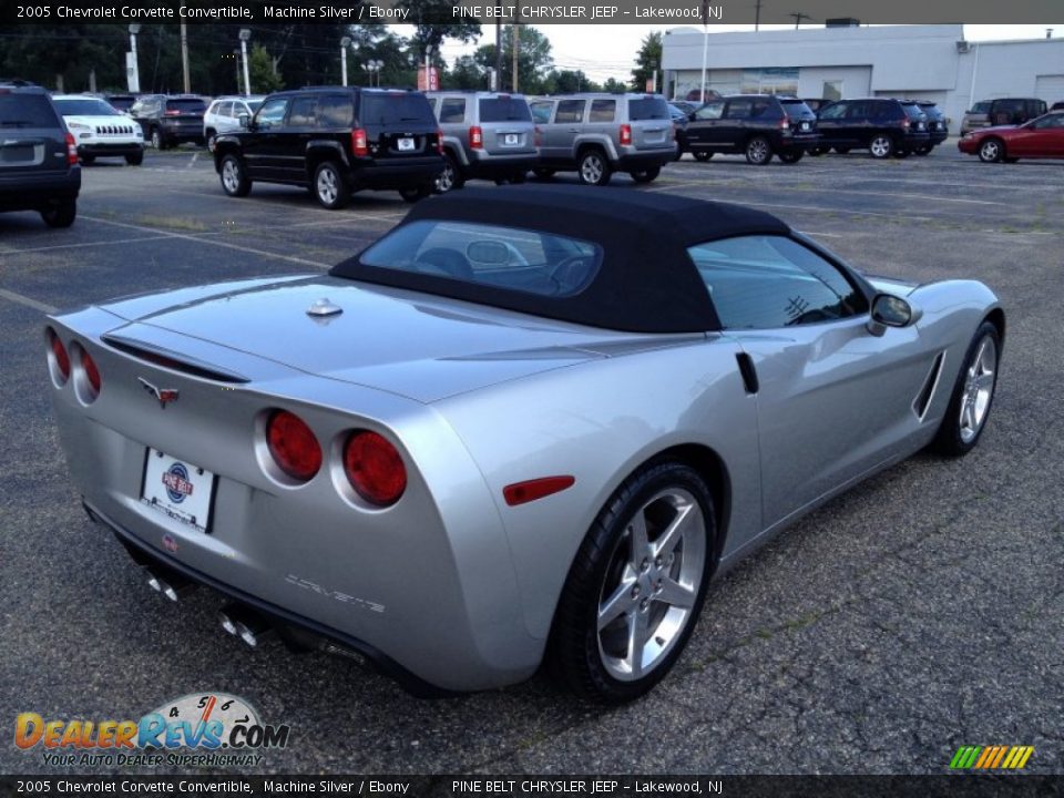 2005 Chevrolet Corvette Convertible Machine Silver / Ebony Photo #7
