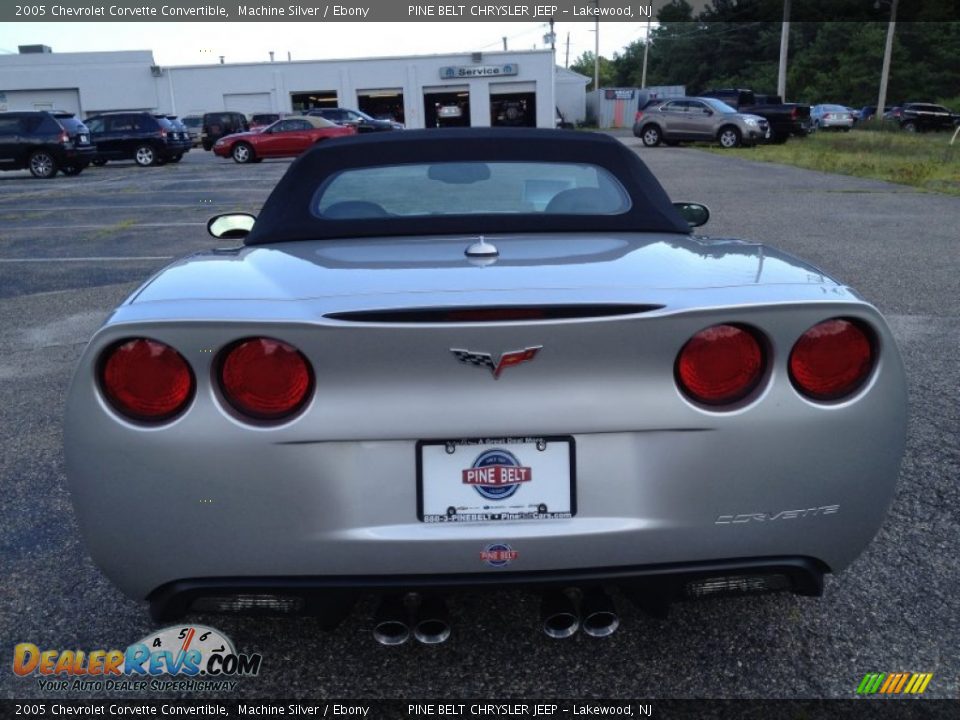 2005 Chevrolet Corvette Convertible Machine Silver / Ebony Photo #8
