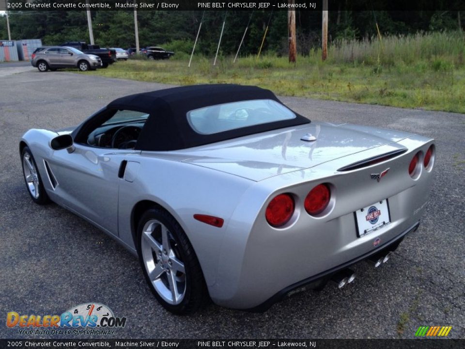 2005 Chevrolet Corvette Convertible Machine Silver / Ebony Photo #9