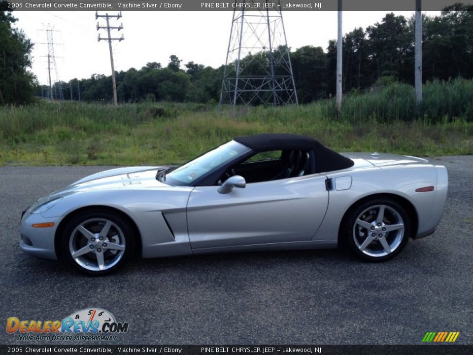 2005 Chevrolet Corvette Convertible Machine Silver / Ebony Photo #10