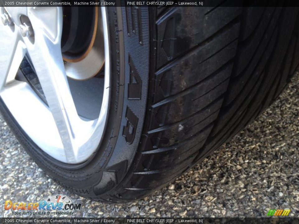 2005 Chevrolet Corvette Convertible Machine Silver / Ebony Photo #19