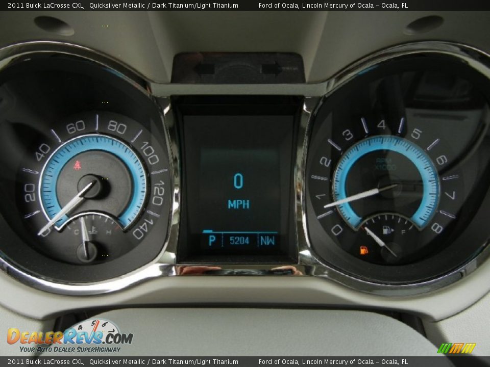 2011 Buick LaCrosse CXL Quicksilver Metallic / Dark Titanium/Light Titanium Photo #20
