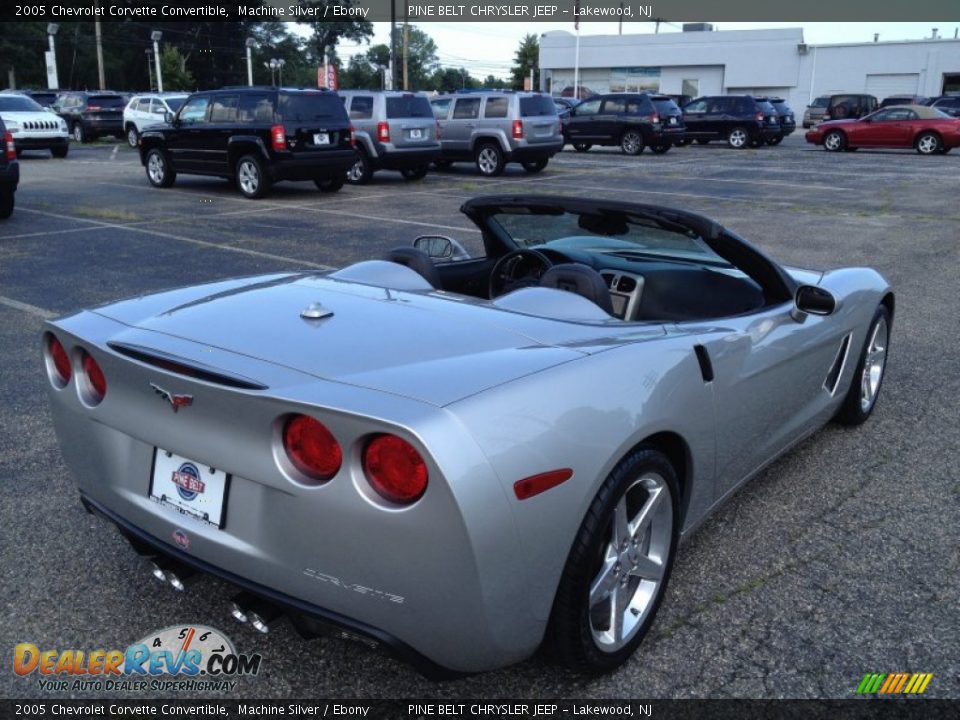 2005 Chevrolet Corvette Convertible Machine Silver / Ebony Photo #24