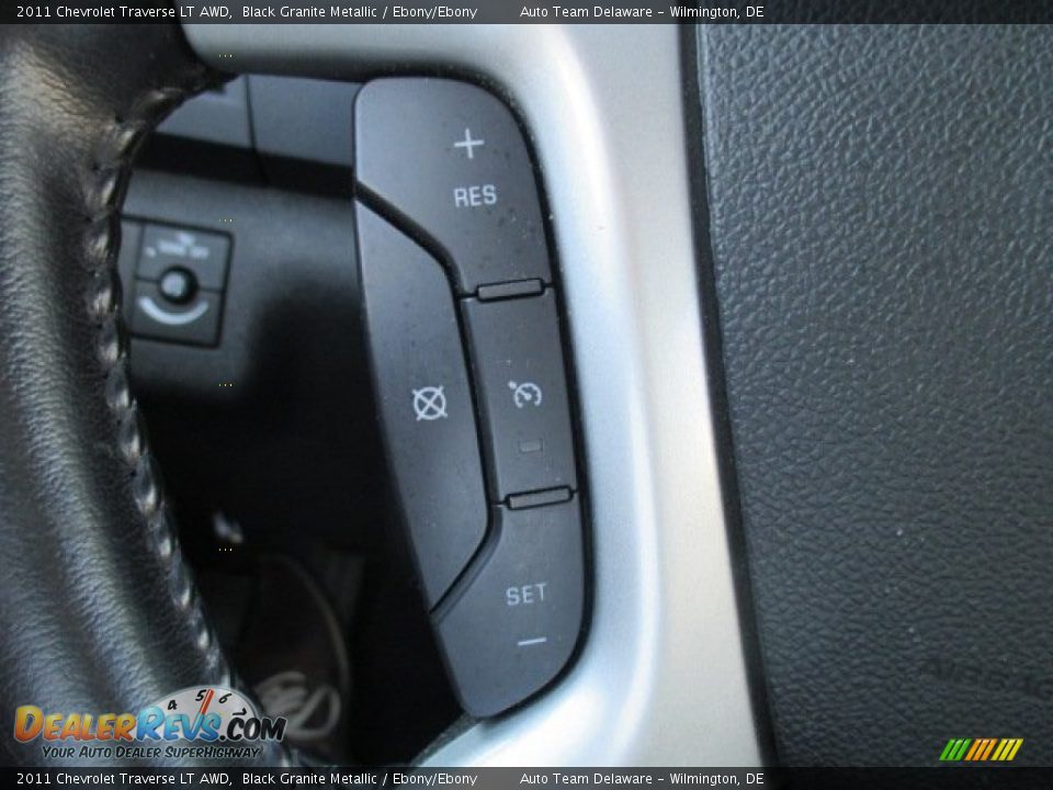 2011 Chevrolet Traverse LT AWD Black Granite Metallic / Ebony/Ebony Photo #30