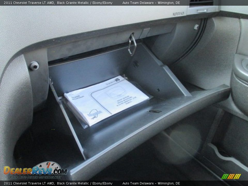 2011 Chevrolet Traverse LT AWD Black Granite Metallic / Ebony/Ebony Photo #35