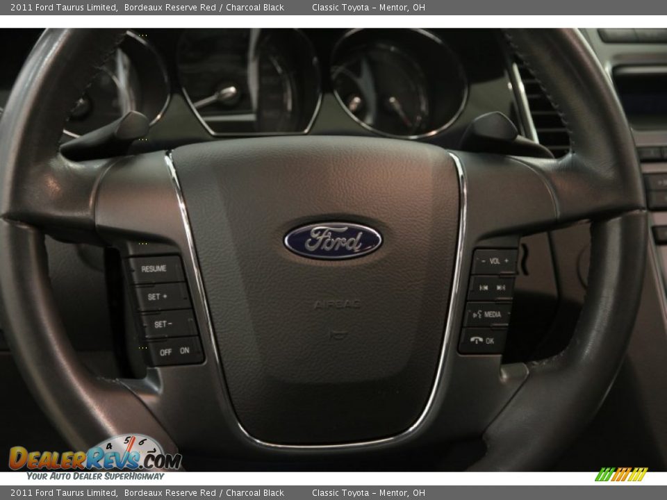2011 Ford Taurus Limited Bordeaux Reserve Red / Charcoal Black Photo #7