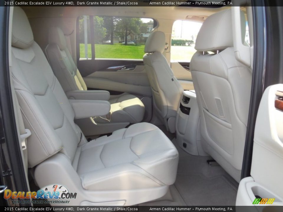 Rear Seat of 2015 Cadillac Escalade ESV Luxury 4WD Photo #9