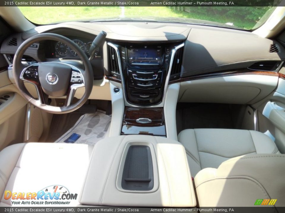 Dashboard of 2015 Cadillac Escalade ESV Luxury 4WD Photo #10