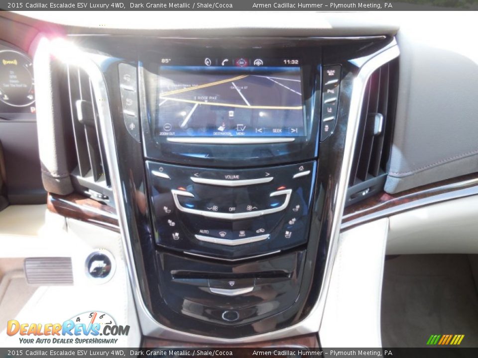 2015 Cadillac Escalade ESV Luxury 4WD Dark Granite Metallic / Shale/Cocoa Photo #12