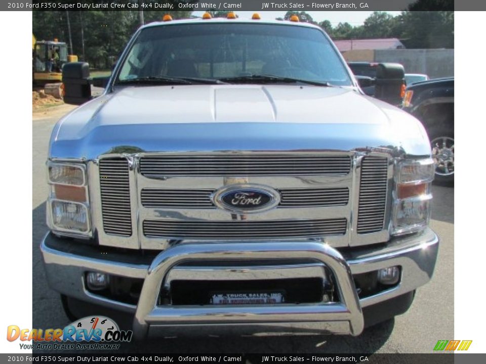 2010 Ford F350 Super Duty Lariat Crew Cab 4x4 Dually Oxford White / Camel Photo #10