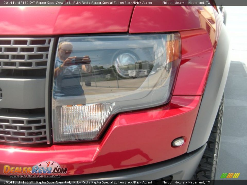2014 Ford F150 SVT Raptor SuperCrew 4x4 Ruby Red / Raptor Special Edition Black/Brick Accent Photo #9
