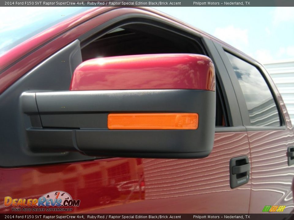 2014 Ford F150 SVT Raptor SuperCrew 4x4 Ruby Red / Raptor Special Edition Black/Brick Accent Photo #13