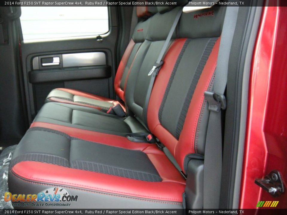 Rear Seat of 2014 Ford F150 SVT Raptor SuperCrew 4x4 Photo #23