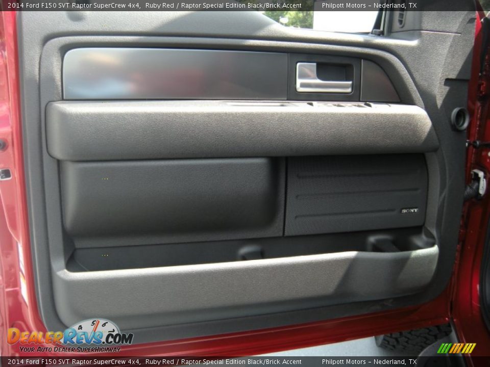 2014 Ford F150 SVT Raptor SuperCrew 4x4 Ruby Red / Raptor Special Edition Black/Brick Accent Photo #24