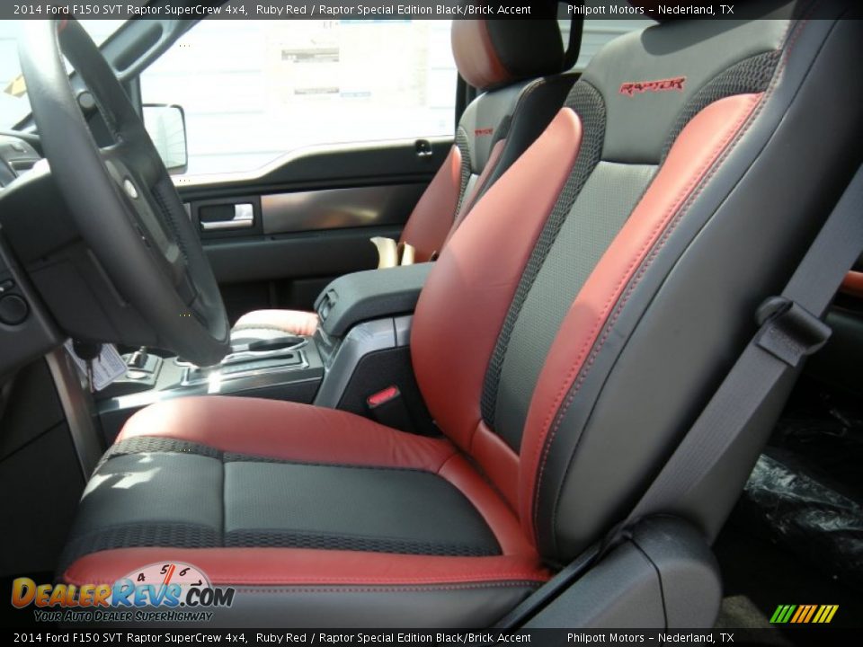 Front Seat of 2014 Ford F150 SVT Raptor SuperCrew 4x4 Photo #26