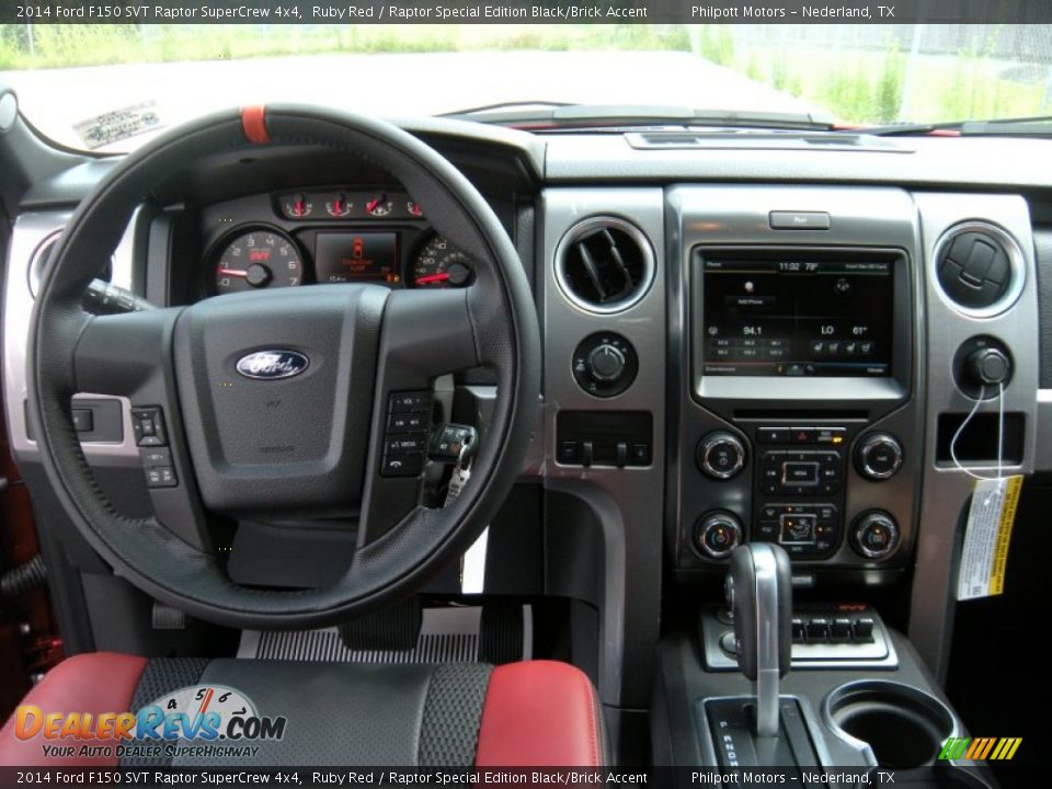 Dashboard of 2014 Ford F150 SVT Raptor SuperCrew 4x4 Photo #29
