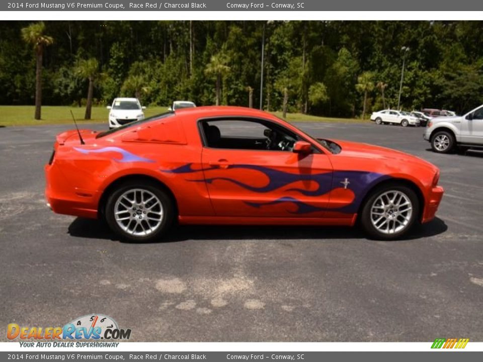 2014 Ford Mustang V6 Premium Coupe Race Red / Charcoal Black Photo #4