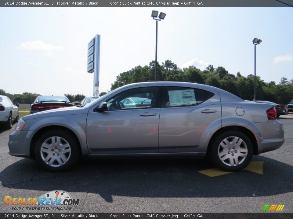 2014 Dodge Avenger SE Billet Silver Metallic / Black Photo #4