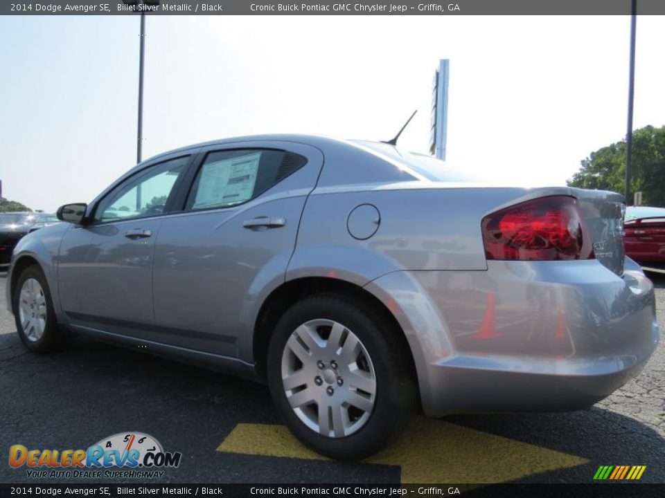 2014 Dodge Avenger SE Billet Silver Metallic / Black Photo #5