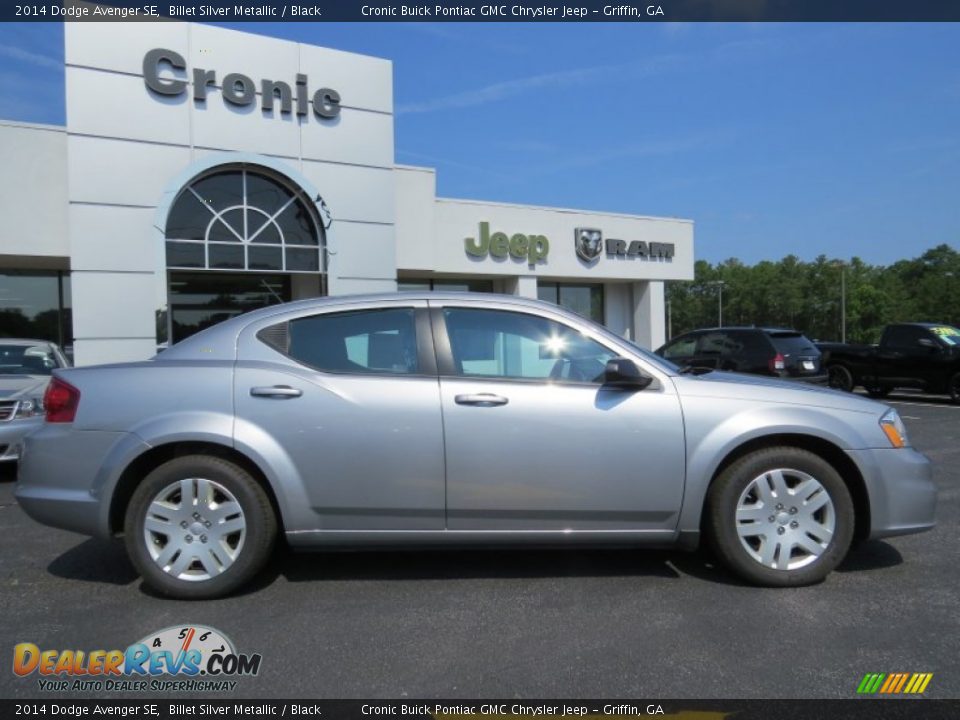 2014 Dodge Avenger SE Billet Silver Metallic / Black Photo #8