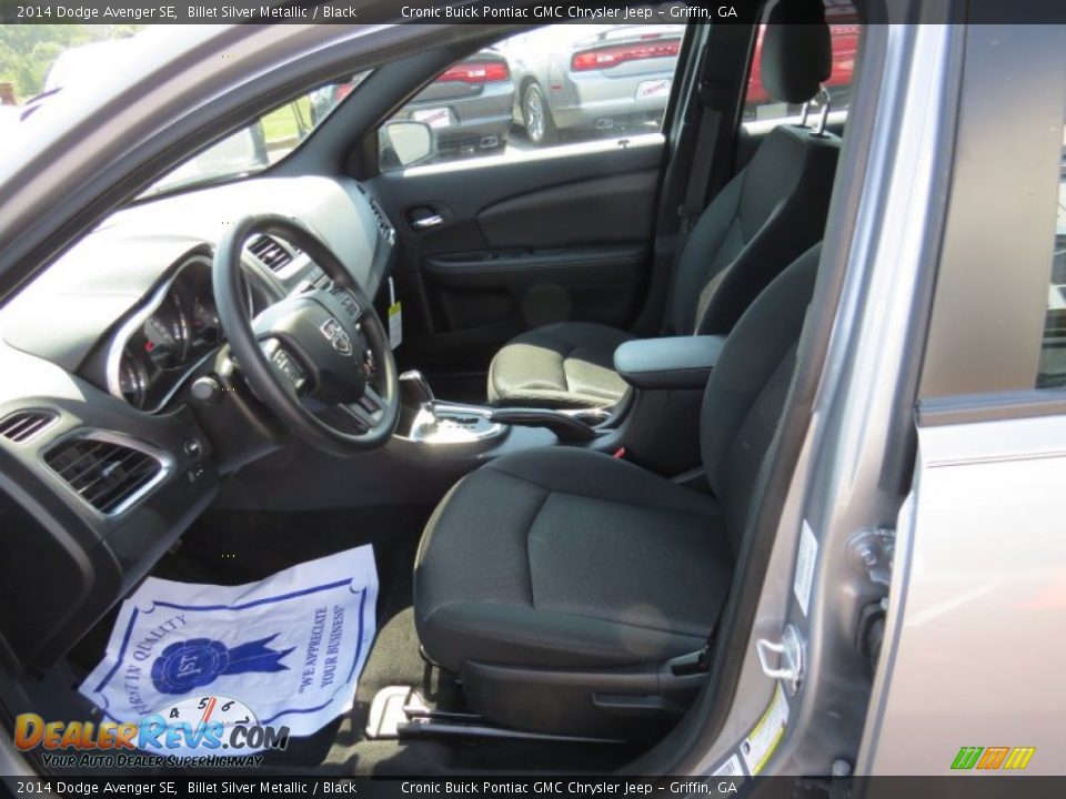 2014 Dodge Avenger SE Billet Silver Metallic / Black Photo #9