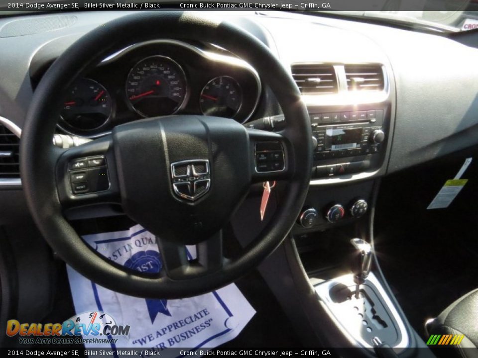 2014 Dodge Avenger SE Billet Silver Metallic / Black Photo #10