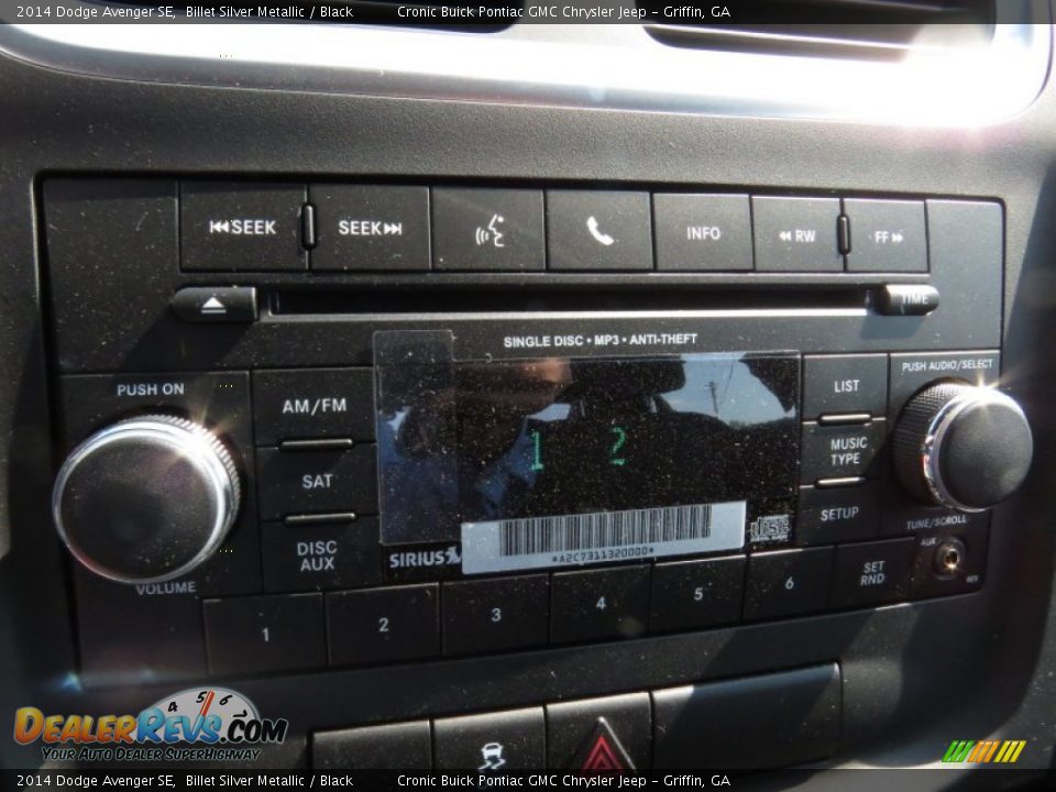 2014 Dodge Avenger SE Billet Silver Metallic / Black Photo #14