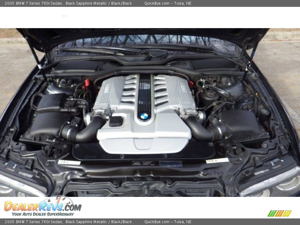2005 BMW 7 Series 760i Sedan 6.0 Liter DOHC 48 Valve V12 Engine Photo #13