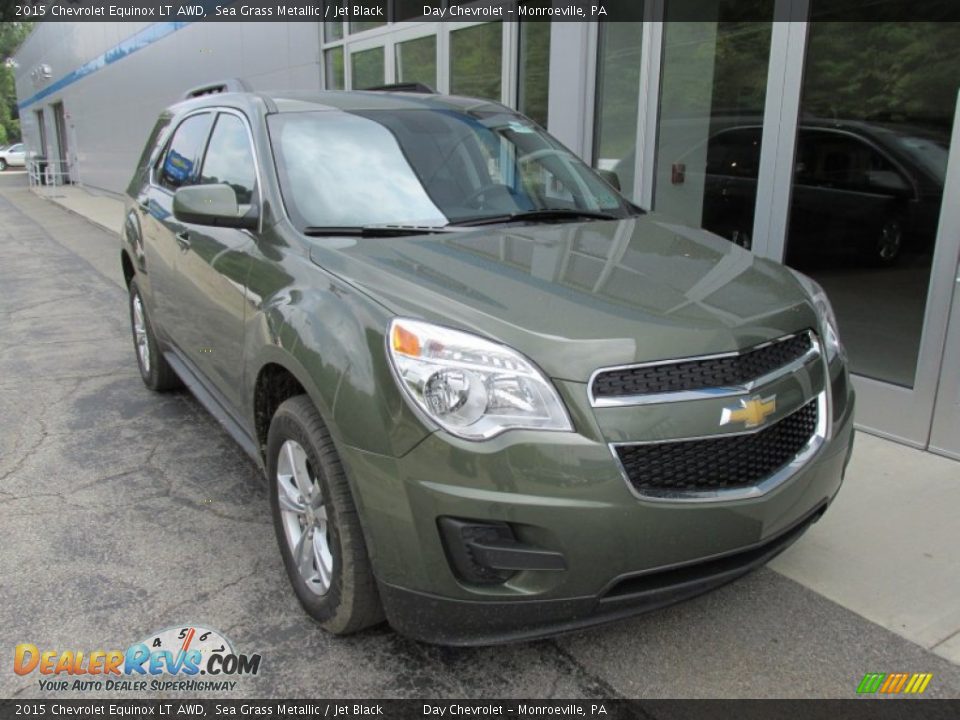 2015 Chevrolet Equinox LT AWD Sea Grass Metallic / Jet Black Photo #9